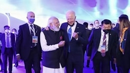 Prime Minister Narendra Modi at the last G20 summit with US President Joe Biden