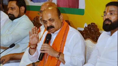 No discussions took place with the Bharatiya Janata Party (BJP) central leadership regarding the Karnataka cabinet rejig or expansion, chief minister Basavaraj Bommai said after he visited New Delhi on Saturday. (PTI) No discussions took place with the Bharatiya Janata Party (BJP) central leadership regarding the Karnataka cabinet rejig or expansion, chief minister Basavaraj Bommai said after he visited New Delhi on Saturday. (PTI)