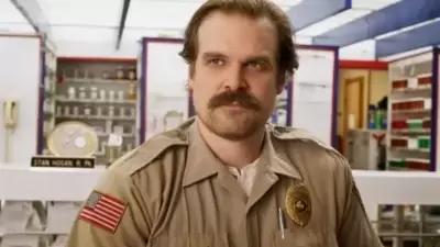 David Harbour in a still from Stranger Things. David Harbour in a still from Stranger Things.