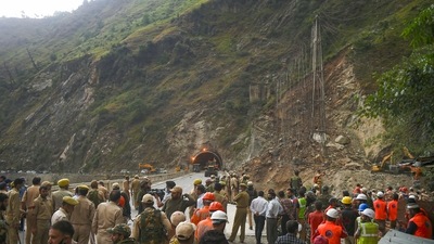 Ramban, J&amp;K rescue op | So far nine bodies have been recovered from the spot. (PTI)