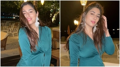 Television actor Disha Parmar, who is married to singer Rahul Vaidya, recently jetted off to the Maldives for a vacation with her girlfriends. The Bade Achhe Lagte Hain 2 actor joined a list of several other celebrities who have made this archipelagic nation their favourite holiday destination. This is Disha's second time in the island nation, as earlier, she travelled to the Maldives to spend her honeymoon with Rahul. (Instagram/@dishaparmar) Television actor Disha Parmar, who is married to singer Rahul Vaidya, recently jetted off to the Maldives for a vacation with her girlfriends. The Bade Achhe Lagte Hain 2 actor joined a list of several other celebrities who have made this archipelagic nation their favourite holiday destination. This is Disha's second time in the island nation, as earlier, she travelled to the Maldives to spend her honeymoon with Rahul. (Instagram/@dishaparmar)