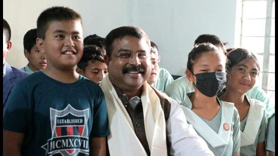 Union education minister Dharmendra Pradhan attended the convocation of the North Eastern Hill University (NEHU), Meghalaya as the Chief Guest. The ceremony was held at the Shillong campus. (SOURCED.) Union education minister Dharmendra Pradhan attended the convocation of the North Eastern Hill University (NEHU), Meghalaya as the Chief Guest. The ceremony was held at the Shillong campus. (SOURCED.)