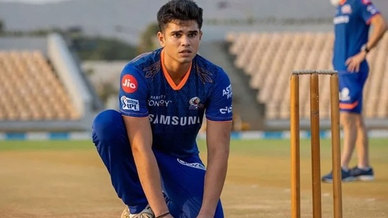 Arjun Tendulkar of Mumbai Indians(Mumbai Indians) Arjun Tendulkar of Mumbai Indians(Mumbai Indians)