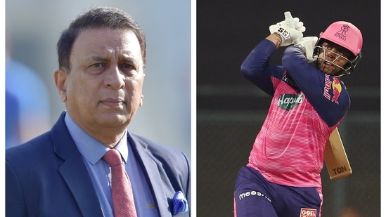 Sunil Gavaskar and Shimron Hetmyer Sunil Gavaskar and Shimron Hetmyer