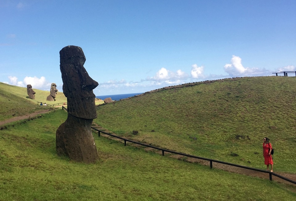The island, located 3,500 kilometers west of the coast of Chile, is world-famous for its "moais," huge stone statues in human form partially buried in the earth. (REUTERS/Marion Giraldo/File Photo) The island, located 3,500 kilometers west of the coast of Chile, is world-famous for its "moais," huge stone statues in human form partially buried in the earth. (REUTERS/Marion Giraldo/File Photo)