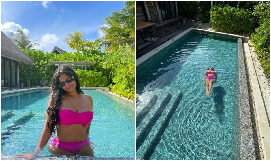 Rhea Kapoor during her Maldives vacation.&nbsp;