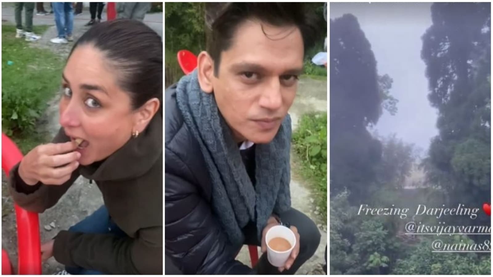 Kareena Kapoor enjoys break from shooting, eats French fries in ‘freezing Darjeeling’ with Vijay Varma. Watch