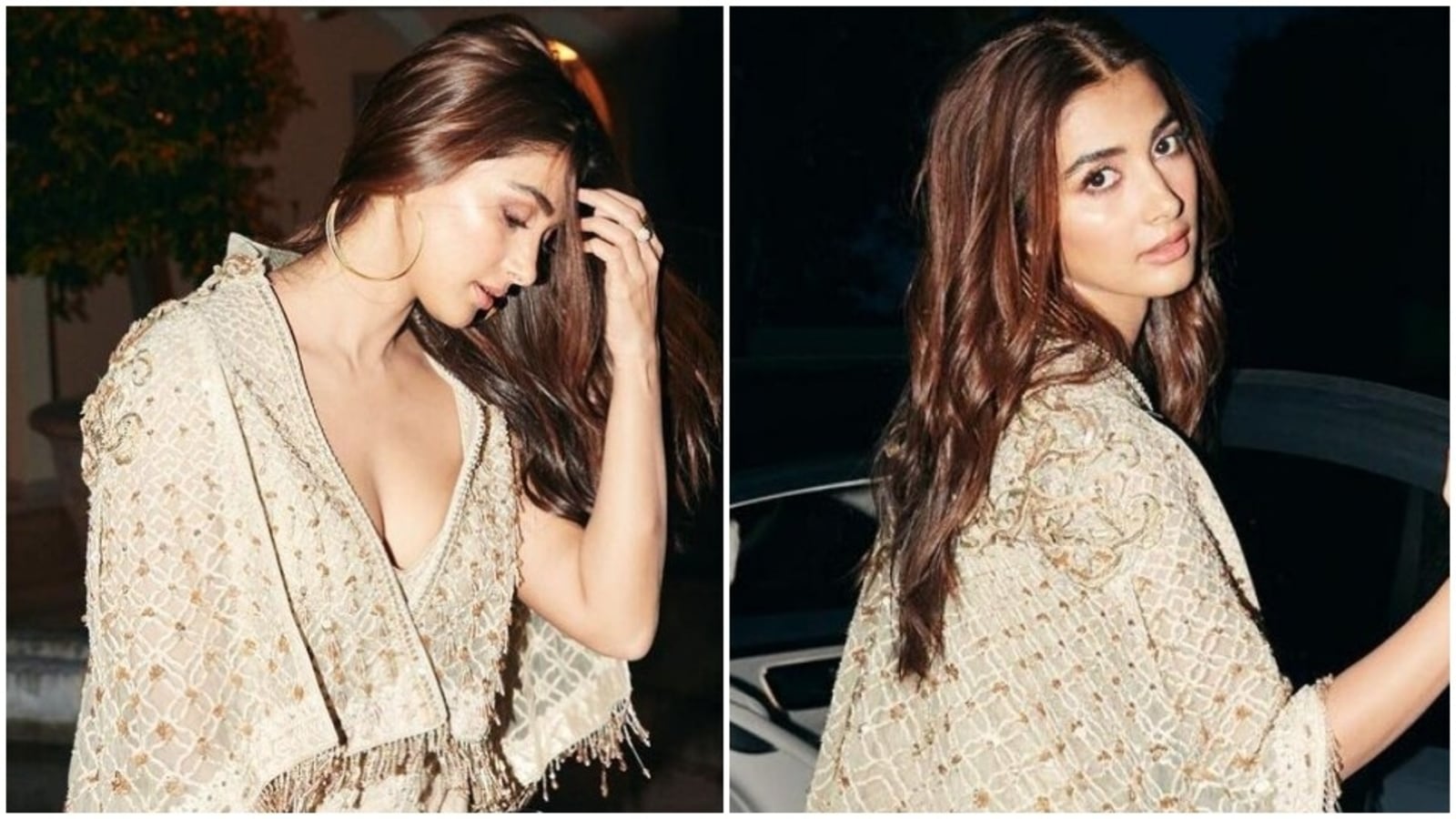 Cannes 2022: Pooja Hegde’s smoking hot avatar in embellished cropped cape jacket and flared pants wins the internet