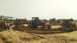 Site where a 6-year-old child fell into a borewell in Khyala village, Hoshiarpur, Punjab.