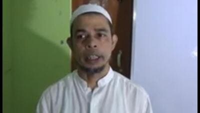 The man identified as Jomir Ahmed Choudhury works as Assistant Professor in the Department of Philosophy at Hailakandi’s Srikishan Sarada College. (HT PHOTO.)