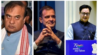 Himanta Biswa Sarma, Kiren Rijiju criticised Rahul Gandhi's Cambridge university speech. Himanta Biswa Sarma, Kiren Rijiju criticised Rahul Gandhi's Cambridge university speech. 