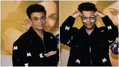 Karan Johar at trailer launch event of JugJugg Jeeyo.