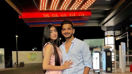 Munawar Faruqui seen with Nazila in new photos shared by the stand-up comic.