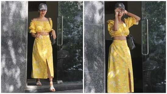 Malaika Arora is a summer-ready diva in crop top and thigh-slit skirt ...