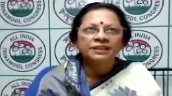 Alo Rani Sarkar, TMC-Kandidat aus dem Wahlkreis Bongaon Dakshin in Westbengalen bei den Parlamentswahlen 2021. (ANI)