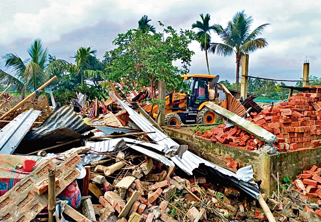 Sunday’s incident was the first one where such demolitions took place immediately after an attack on police and was done without any prior intimation or notice.&nbsp; (ANI)
