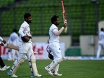 Mushfiqur Rahim (R) and Liton Das walk back to the pavilion at the end of Day 1 of the 2nd Test between Bangladesh and Sri Lanka Mushfiqur Rahim (R) and Liton Das walk back to the pavilion at the end of Day 1 of the 2nd Test between Bangladesh and Sri Lanka