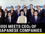 PM MODI MEETS CEOs OF TOP JAPANESE COMPANIES