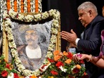 Kolkata: Governor of West Bengal Jagdeep Dhankhar with his wife Sudesh Dhankhar pays tribute to Raja Ram Mohan Roy on his 250th birth anniversary, in Kolkata, Sunday. (PTI Photo) Kolkata: Governor of West Bengal Jagdeep Dhankhar with his wife Sudesh Dhankhar pays tribute to Raja Ram Mohan Roy on his 250th birth anniversary, in Kolkata, Sunday. (PTI Photo)