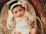Aditya Narayan and Shweta Agarwal's daughter Tvisha's first picture on Instagram. Aditya Narayan and Shweta Agarwal's daughter Tvisha's first picture on Instagram.