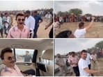 Anil Kapoor and Jeremy Renner in Rajasthan. Anil Kapoor and Jeremy Renner in Rajasthan.