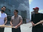 Aamir Khan with Harbhajan Singh and Irfan Pathan. Aamir Khan with Harbhajan Singh and Irfan Pathan.