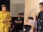 Anil Kapoor, Karan Johar, Varun Dhawan, and Kiara Advani at the trailer launch of JugJugg Jeeyo. Anil Kapoor, Karan Johar, Varun Dhawan, and Kiara Advani at the trailer launch of JugJugg Jeeyo.