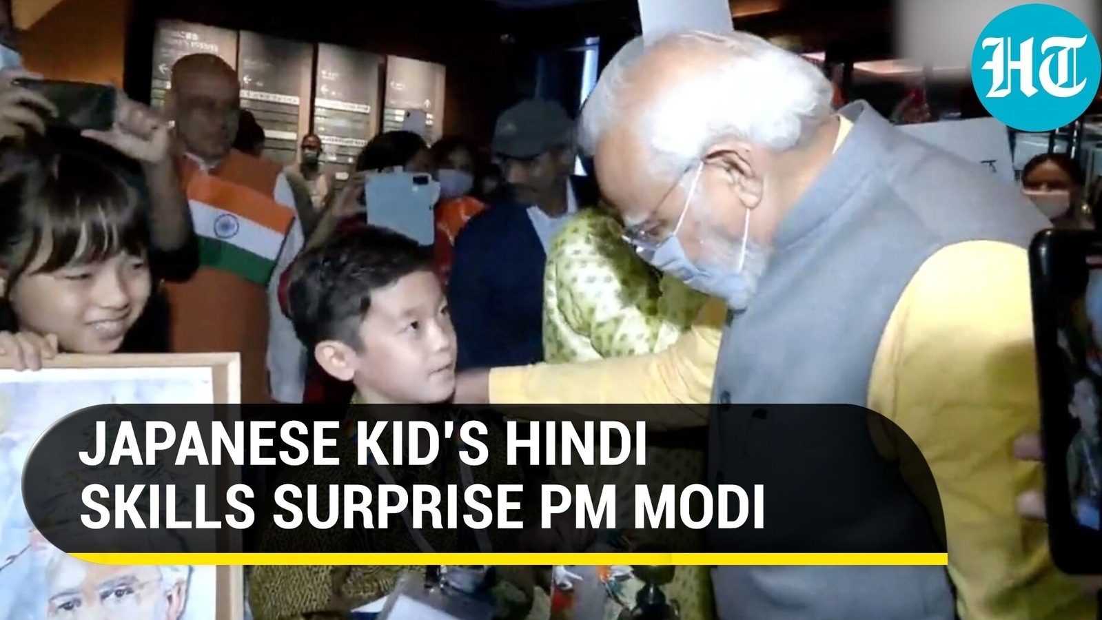 ‘Waaah!’: Japan kid impresses PM Modi with his Hindi skills | Watch ...