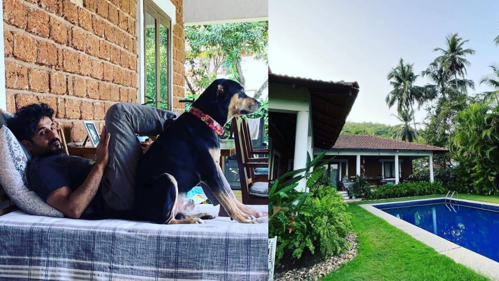 Vir Das gives a view of his scenic ‘home’ as he chills with his pets. See pics