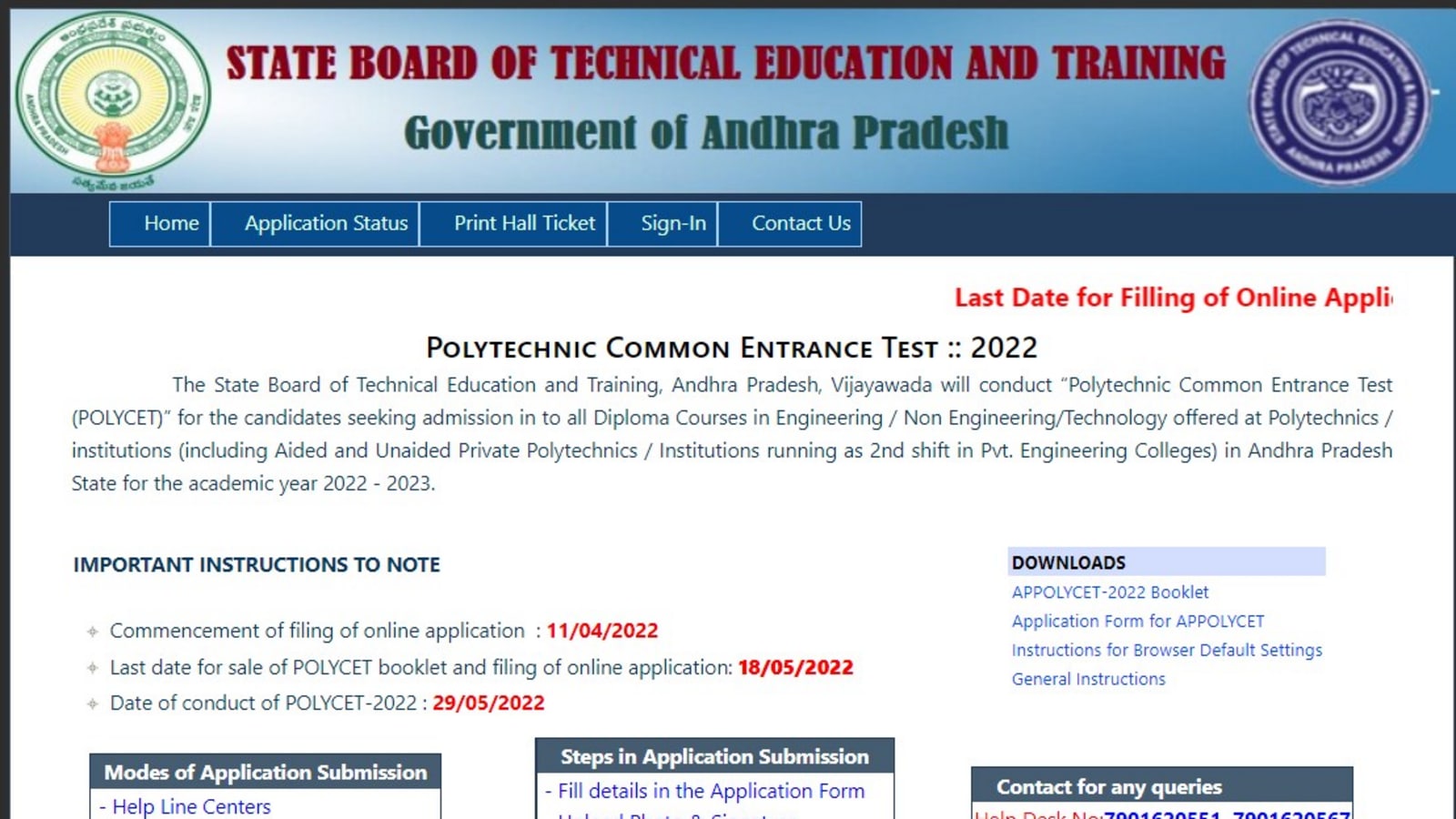 AP POLYCET hall ticket 2022 released at polycetap.nic.in, direct link here