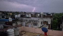 Heavy rains along with gusty winds changed the weather in Delhi on Monday.