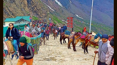 The TRF in its threat letter said it would do its best to “hinder” the government’s “filthy schemes” if the Amarnath Yatra is used for “political and demographic gains”. (HT File Photo/ Representational image) The TRF in its threat letter said it would do its best to “hinder” the government’s “filthy schemes” if the Amarnath Yatra is used for “political and demographic gains”. (HT File Photo/ Representational image)