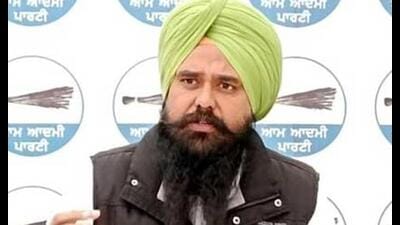 AAP’ state chief spokesperson Malwinder Singh Kang. AAP’ state chief spokesperson Malwinder Singh Kang.