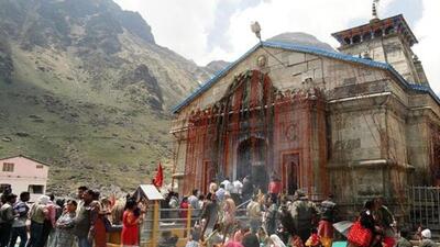 The Kedarnath shrine in Rudraprayag district. (HT PHOTO) The Kedarnath shrine in Rudraprayag district. (HT PHOTO)