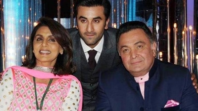 Late actor Rishi Kapoor, with his wife Neetu Kapoor and son Ranbir Kapoor. Late actor Rishi Kapoor, with his wife Neetu Kapoor and son Ranbir Kapoor.
