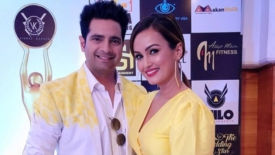 Karan Mehra on Nisha Rawal.
