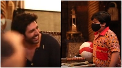 Kartik Aaryan shared a blooper from Bhool Bhulaiyaa 2 set. Kartik Aaryan shared a blooper from Bhool Bhulaiyaa 2 set.