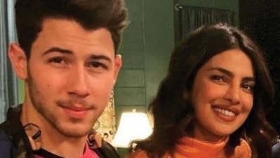 Nick Jonas and Priyanka Chopra were spotted during a softball game on Sunday. Nick Jonas and Priyanka Chopra were spotted during a softball game on Sunday. 