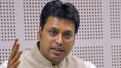 Ex-Tripura chief minister Biplab Deb (PTI FILE PHOTO) Ex-Tripura chief minister Biplab Deb (PTI FILE PHOTO)