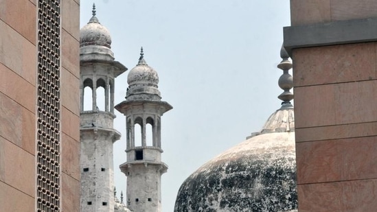 An outer view of the Gyanvapi Mosque in Varanasi. (ANI)