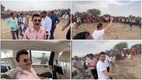 Anil Kapoor and Jeremy Renner in Rajasthan.