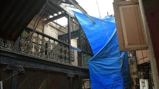 Mumbai, India - May 20, 2022: A view of Bungalow No. 28 at Khotachi Wadi, in Mumbai, India, on Friday, May 20, 2022. (Photo by Bhushan Koyande/HT Photo) (HT PHOTO)