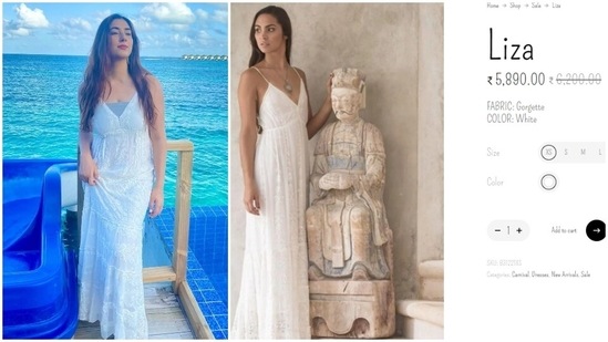If you wish to add Disha's ensemble to your summer closet, we have found the price details for you. The dress is available on the Loca Bonita website and is called Liza. It will cost you <span class=