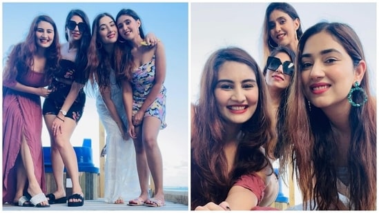 On Monday, Disha took to Instagram to share pictures with her friends that showed the 29-year-old posing with them, dressed in a white maxi-length dress. She also smiled brightly at the camera while hugging her friends. The actor captioned her post, "All Heart." Earlier, Disha had also dropped pictures revealing her pretty look in the outfit. Scroll ahead to see the post.(Instagram)