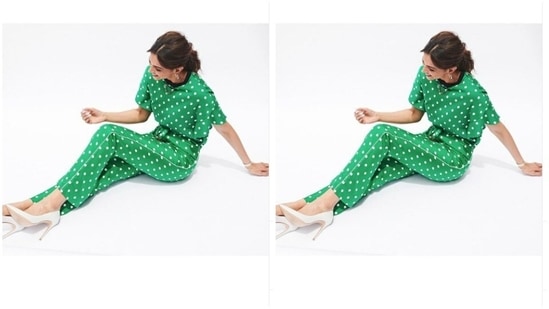 Deepika opted for a minimal makeup look to complement her attire of the day. In nude eyeshadow, mascara-laden eyelashes, drawn eyebrows, contoured cheeks and nude lipstick, Deepika looked ever-stunning.(Instagram/@deepikapadukone)