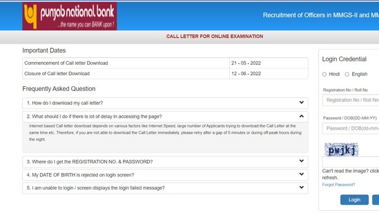 PNB admit card released for Specialist Officer exam at pnbindia.in, link here PNB admit card released for Specialist Officer exam at pnbindia.in, link here