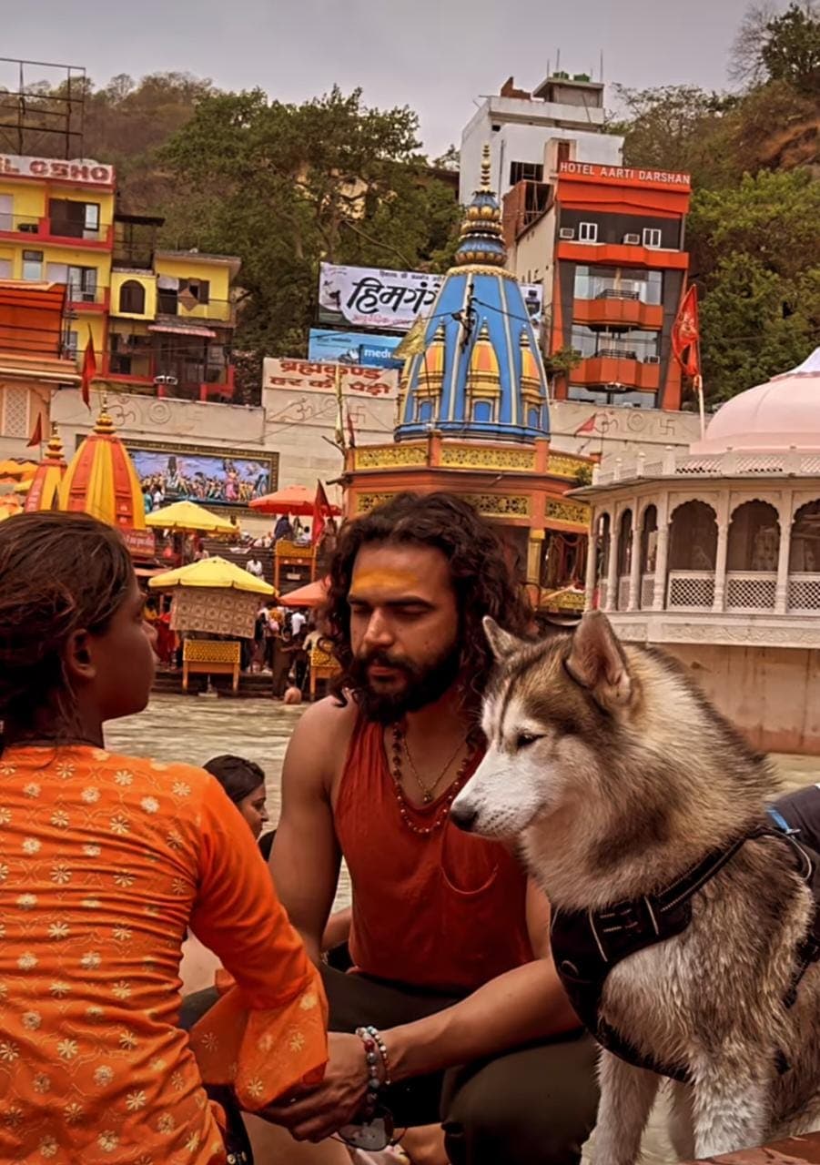 The Noida-based man was booked for allegedly hurting religious sentiments on the complaint of the temple committee. (Instagram/huskyindia0) The Noida-based man was booked for allegedly hurting religious sentiments on the complaint of the temple committee. (Instagram/huskyindia0)