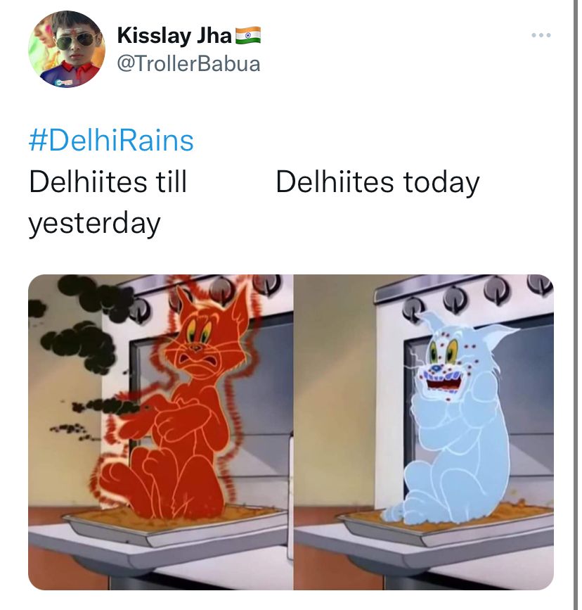 The tweet is a reference to the iconic cartoon Tom and Jerry.