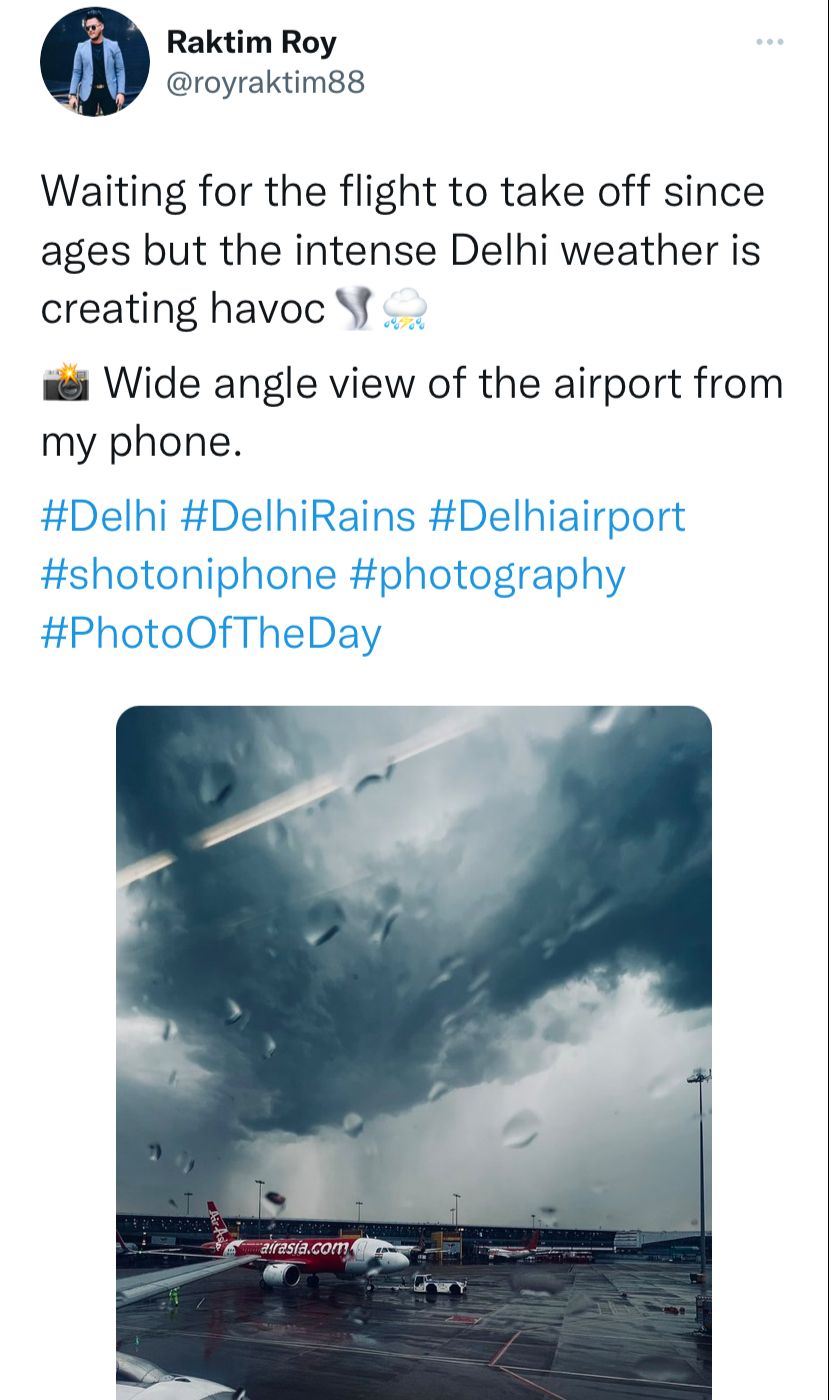 Here's what an individual posted from the Delhi Airport earlier today. Here's what an individual posted from the Delhi Airport earlier today.