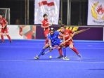 Japan beat India 5-2 in the Pool A match in Jakarta(Twitter/@TheHockeyIndia)